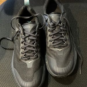 HOKA One One black athletic shoes. Never worn- size 7.5